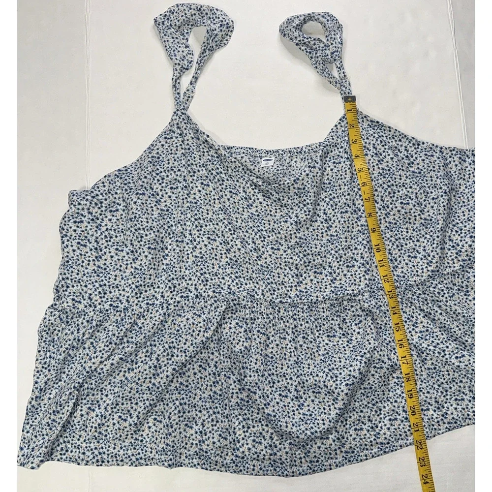 Old Navy Womens 4X‎ Pajama Top Woven Floral Lightweight Soft Comfy Cozy Lounge